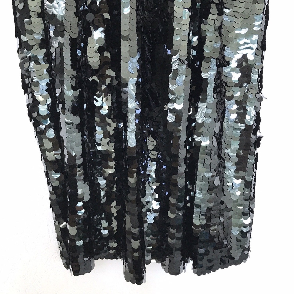 Free People Green Sequin Maxi Dress Gown - Picture 4 of 8